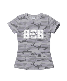 808 MNDY カモスリムフィット半袖Tシャツ