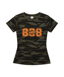 808 MNDY カモスリムフィット半袖Tシャツ