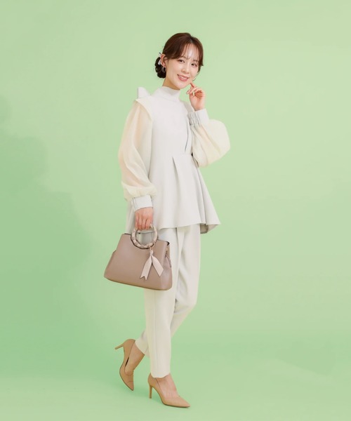 Qu'est-ce Que Le “Design”?（ケスクルデザイン）の「【Qu’est-ce Que Le “Design”?/ケスクルデザイン】 リングハンドル 2wayハンドバッグ（ハンドバッグ・レディース・グレー/グリーン系その他/ブラック/グレイッシュベージュ/ピンク系その他・FREE）」の7枚目の写真