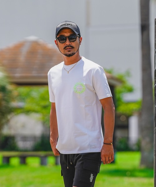 adamsJUGGLER(アダムスジャグラー)の「RTEGネオンホーリーサークルティー(Tシャツ/カットソー・メンズ・ホワイト/ブラック・S/L/M/XL/XXL)」の16枚目の写真