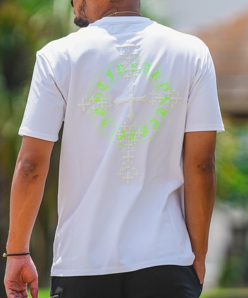adamsJUGGLER(アダムスジャグラー)の「RTEGネオンホーリーサークルティー(Tシャツ/カットソー・メンズ・ホワイト/ブラック・S/L/M/XL/XXL)」の22枚目の写真