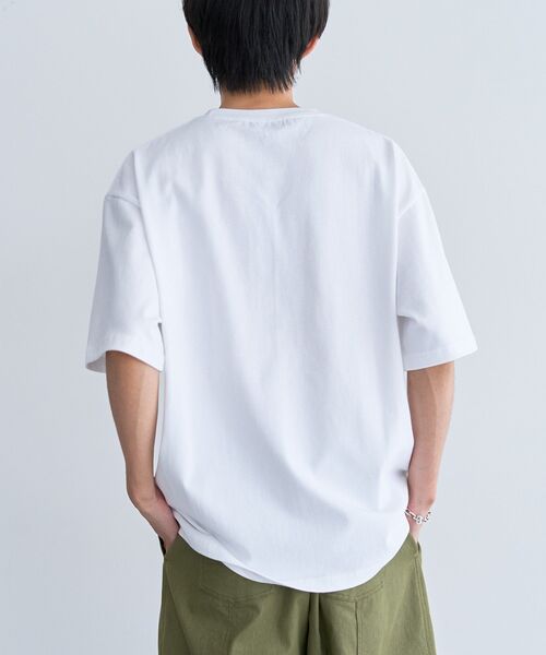 CRAFT STANDARD BOUTIQUE(クラフトスタンダードブティック)の「フルーツロゴイラストTシャツ(Tシャツ/カットソー・メンズ・ネイビー/オレンジ/グリーン・M/L)」の6枚目の写真