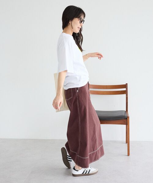 CRAFT STANDARD BOUTIQUE(クラフトスタンダードブティック)の「フルーツロゴイラストTシャツ(Tシャツ/カットソー・メンズ・ネイビー/オレンジ/グリーン・M/L)」の12枚目の写真