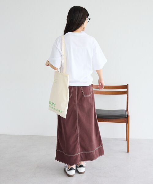 CRAFT STANDARD BOUTIQUE(クラフトスタンダードブティック)の「フルーツロゴイラストTシャツ(Tシャツ/カットソー・メンズ・ネイビー/オレンジ/グリーン・M/L)」の13枚目の写真