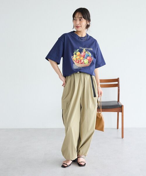 CRAFT STANDARD BOUTIQUE(クラフトスタンダードブティック)の「フルーツロゴイラストTシャツ(Tシャツ/カットソー・メンズ・ネイビー/オレンジ/グリーン・M/L)」の22枚目の写真