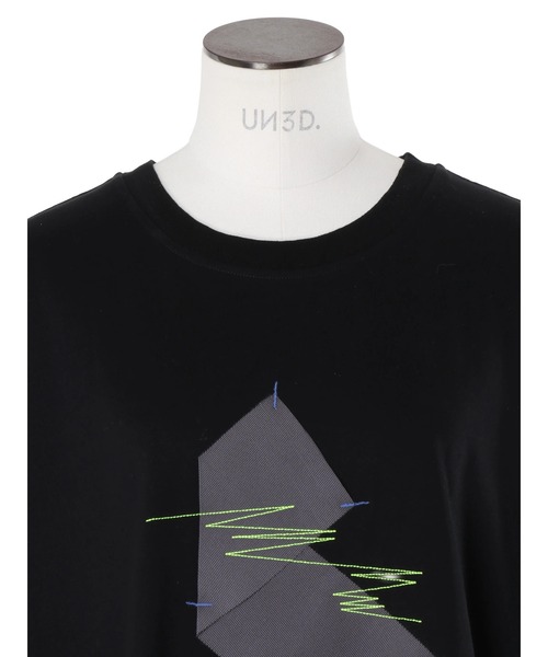 UN3D.(アンスリード)の「ORIGAMI PARTS STITCH T-SH / オリガミパーツステッチTシャツ(Tシャツ/カットソー・レディース・ブラック/ホワイト・FREE)」の13枚目の写真