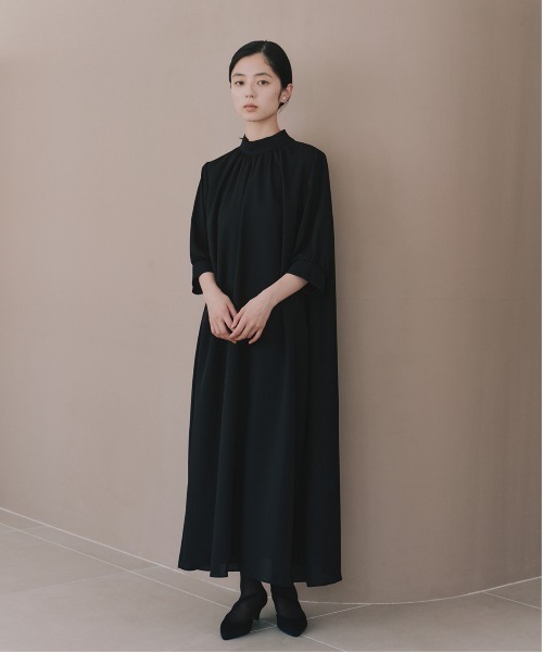 kaene（カエン）の「ライトシフォンAラインワンピース［ブラックフォーマル対応：自宅洗濯可］冠婚葬祭 礼服 喪服 入学式 卒業式 七五三 お宮参り【清涼裏地：春夏も対応】（ワンピース・レディース・ブラック・S/M/L）」の12枚目の写真