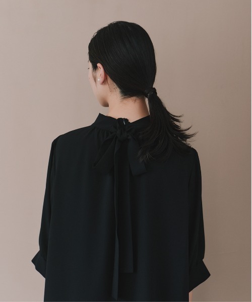 kaene（カエン）の「ライトシフォンAラインワンピース［ブラックフォーマル対応：自宅洗濯可］冠婚葬祭 礼服 喪服 入学式 卒業式 七五三 お宮参り【清涼裏地：春夏も対応】（ワンピース・レディース・ブラック・S/M/L）」の7枚目の写真