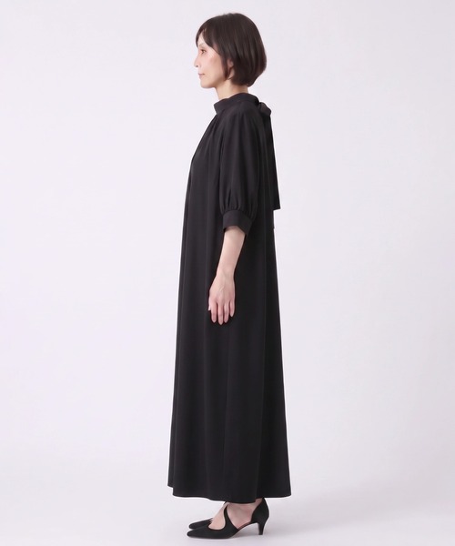 kaene（カエン）の「ライトシフォンAラインワンピース【清涼裏地：春夏対応】［ブラックフォーマル対応：自宅洗濯可］冠婚葬祭 礼服 喪服 入学式 卒業式 七五三 お宮参り（ワンピース・レディース・ブラック・S/M/L）」の17枚目の写真