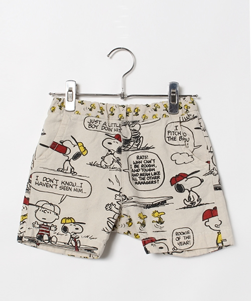 BOOFOOWOO(ブーフーウー)の「ハーフパンツ 野球スヌーピー柄 Kids(その他パンツ・キッズ・ナチュラル・X-SMALL/MEDIUM/SMALL/LARGE)」の8枚目の写真