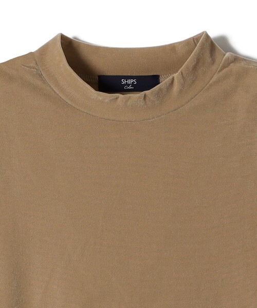 SHIPS Colors(シップス カラーズ)の「SHIPS Colors:〈手洗い可能〉シアー ポリエステル ベロア 5分袖 トップス◇(Tシャツ/カットソー・レディース・ベージュ/ブラウン/ブラック・ONE SIZE)」の18枚目の写真