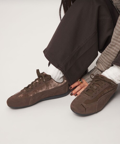 PUMA（プーマ）の「【別注】＜PUMA＞スピードキャット スニーカー（スニーカー・レディース・ブラウン・24.5cm/24cm/23.5cm/23cm/22.5cm/25cm）」の2枚目の写真