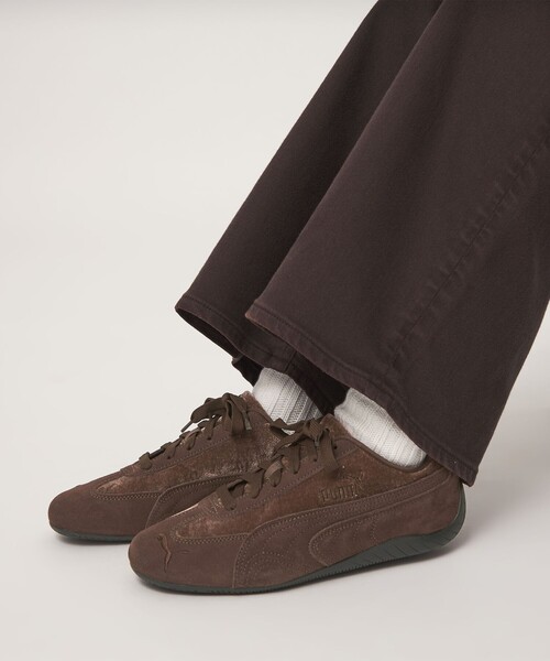 PUMA（プーマ）の「【別注】＜PUMA＞スピードキャット スニーカー（スニーカー・レディース・ブラウン・24.5cm/24cm/23.5cm/23cm/22.5cm/25cm）」の3枚目の写真