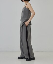 GALLEST（ギャレスト）の「Comfy Slacks|イージーサイドラインワイドパンツ（その他パンツ）」