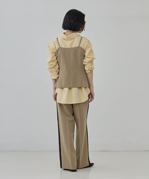 GALLEST(ギャレスト)の「Comfy Slacks|イージーサイドラインワイドパンツ【LIVE紹介/上枝みどりさん着用/通勤】(その他パンツ・レディース・ベージュ系4/ブラック系5/グレー系その他6・34/36/38/40)」の9枚目の写真