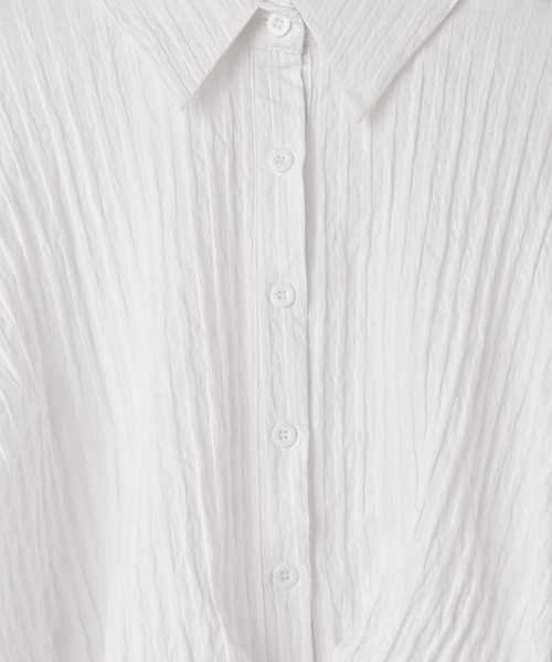 STYLE DELI(スタイルデリ)の「【DELI by】ツイストプリーツシャツブラウス(シャツ/ブラウス・レディース・ホワイト/ブラック・M)」の15枚目の写真