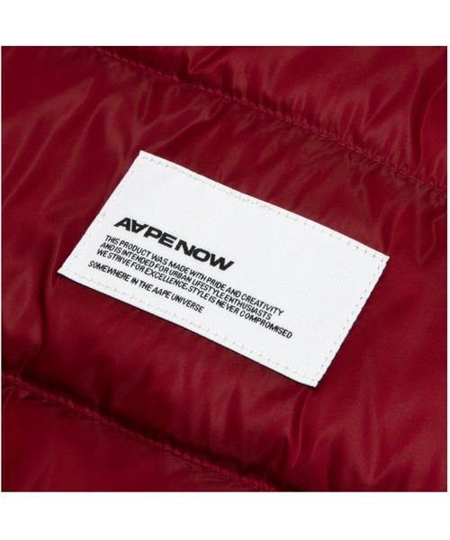 AAPE BY A BATHING APE(エーエイプバイアベイシングエイプ)の「AAPE NOW DOWN VEST(ダウンベスト・メンズ・バーガンディー/ブラック/アイボリー・LARGE/MEDIUM/X-LARGE/SMALL/XX-LARGE)」の15枚目の写真