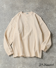 JOURNAL STANDARD J.S HOMESTEAD（ジャーナルスタンダードホームステッド）の「J.S.Homestead / レノ メッシュ ファブリック ヘンリー ネック ロンT（Tシャツ/カットソー）」