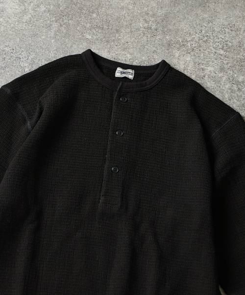 JOURNAL STANDARD J.S HOMESTEAD(ジャーナルスタンダードホームステッド)の「J.S.Homestead / レノ メッシュ ファブリック ヘンリー ネック ロンT(Tシャツ/カットソー・メンズ・ブラック系その他/アイボリー/ライトグリーン・MEDIUM/LARGE)」の6枚目の写真