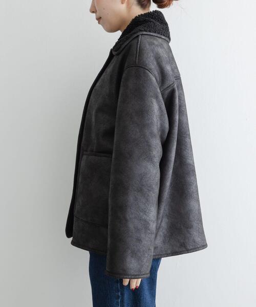 URBAN RESEARCH Sonny Label(アーバンリサーチサニーレーベル)の「リバーシブルフェイクムートンボアコート(ムートンコート・レディース・ブラック/ブラウン・FREE)」の11枚目の写真