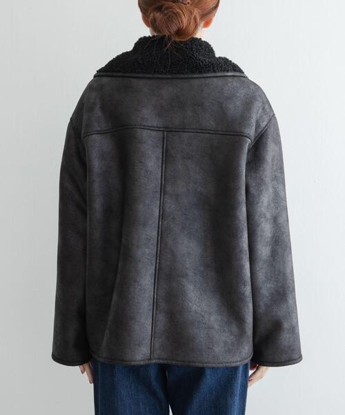 URBAN RESEARCH Sonny Label(アーバンリサーチサニーレーベル)の「リバーシブルフェイクムートンボアコート(ムートンコート・レディース・ブラック/ブラウン・FREE)」の12枚目の写真