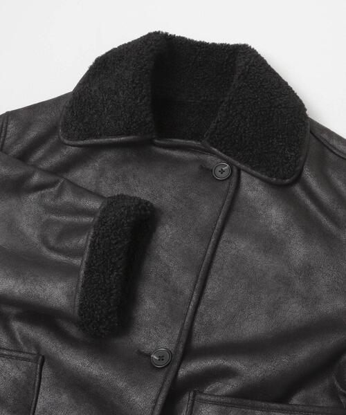 URBAN RESEARCH Sonny Label(アーバンリサーチサニーレーベル)の「リバーシブルフェイクムートンボアコート(ムートンコート・レディース・ブラック/ブラウン・FREE)」の18枚目の写真