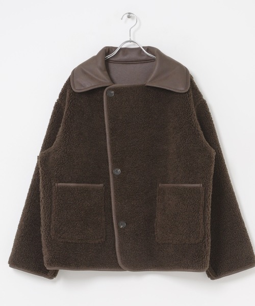 URBAN RESEARCH Sonny Label（アーバンリサーチサニーレーベル）の「リバーシブルフェイクムートンボアコート（ムートンコート・レディース・ブラック/ブラウン・FREE）」の19枚目の写真