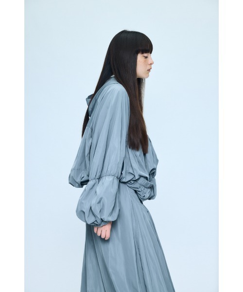 ENFOLD（エンフォルド）の「RAIN-CLOUD BLOUSON（ブルゾン・レディース・ダークネイビー/グレー・36/38）」の12枚目の写真