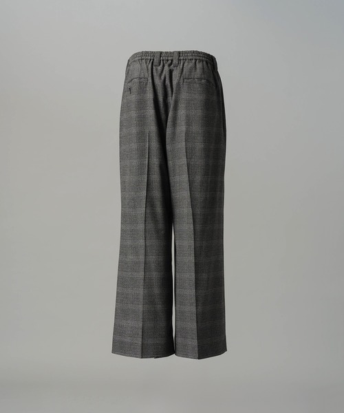 MAISON SPECIAL(メゾンスペシャル)の「《UNISEX》ツイーディーシャドウチェックプライムワイドツータックスラックス/Tweedy Shadow Check Prime-Wide Two-tuck Slacks【MAISON SPECIAL/メゾンスペシャル】■セットアップ対応■(スラックス・メンズ・ブラック/チャコールグレー・2/1/0)」の14枚目の写真