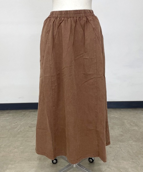 CRB（シーアールビー）の「ピグメントロングスカート（スカート・レディース・ブラウン/カーキ/ブラック・F）」の14枚目の写真