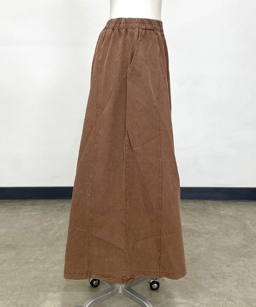 CRB（シーアールビー）の「ピグメントロングスカート（スカート・レディース・ブラウン/カーキ/ブラック・F）」の15枚目の写真