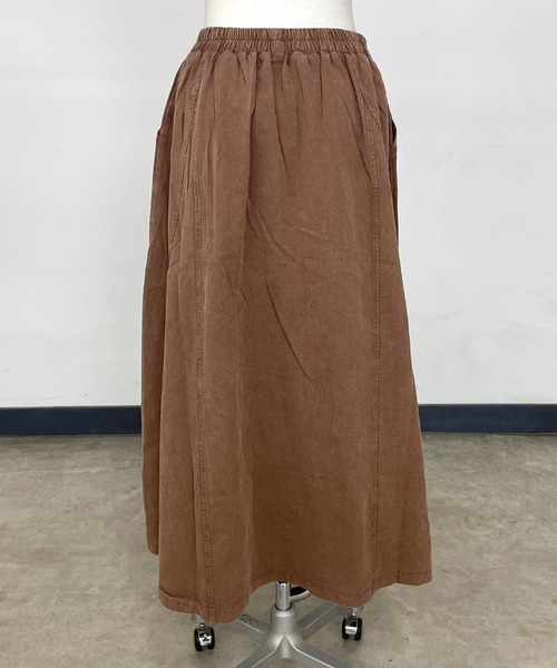 CRB（シーアールビー）の「ピグメントロングスカート（スカート・レディース・ブラウン/カーキ/ブラック・F）」の16枚目の写真