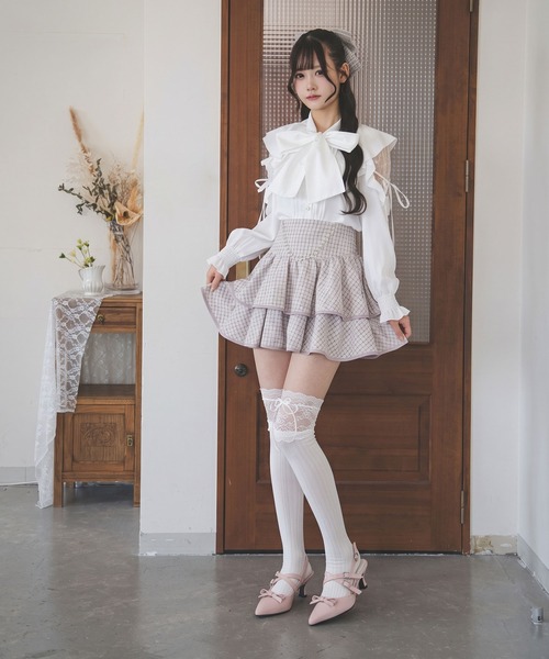 Lilymel(リリメル)の「マルチWAYリボンミュールパンプス【リボン2点セット】(パンプス・レディース・ピンクベージュ/アイボリー/ブラック・24.0cm/23.5cm/23.0cm/24.5cm)」の7枚目の写真