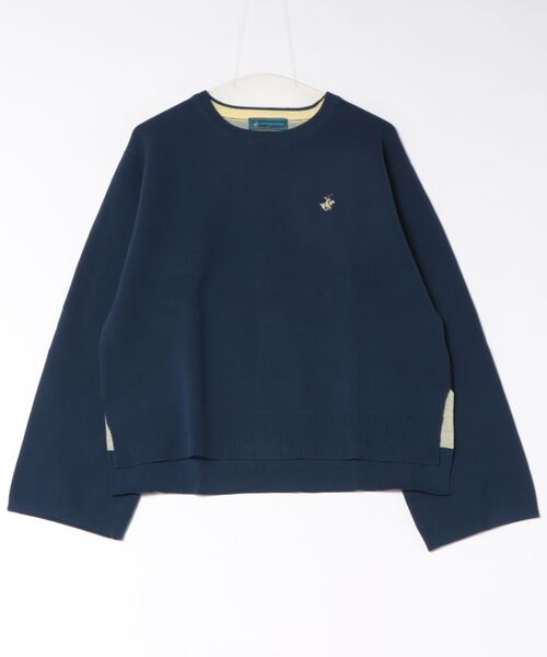 BEVERLY HILLS POLO CLUB(ビバリーヒルズポロクラブ)の「【BEVERLY HILLS POLO CLUB】ビバリーヒルズポロクラブ 配色ワイドスリーブニット(ニット/セーター・レディース・ネイビー/ブラック/レッド/アイボリー・FREE)」の10枚目の写真