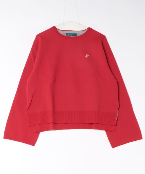 BEVERLY HILLS POLO CLUB(ビバリーヒルズポロクラブ)の「【BEVERLY HILLS POLO CLUB】ビバリーヒルズポロクラブ 配色ワイドスリーブニット(ニット/セーター・レディース・ネイビー/ブラック/レッド/アイボリー・FREE)」の11枚目の写真
