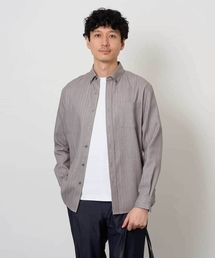a.v.v（アーヴェヴェ）の「【洗濯機で洗える 毛玉になりにくい】ヘリンボーンダブルフェイスシャツ（シャツ/ブラウス）」