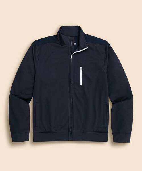 BROOKS BROTHERS(ブルックスブラザーズ)の「◆オンラインストア限定◆ Performance Series ポリエステル バックフリース モックネック フルジップ(スウェット・メンズ・ネイビー・LARGE/SMALL/MEDIUM/X-LARGE)」の1枚目の写真