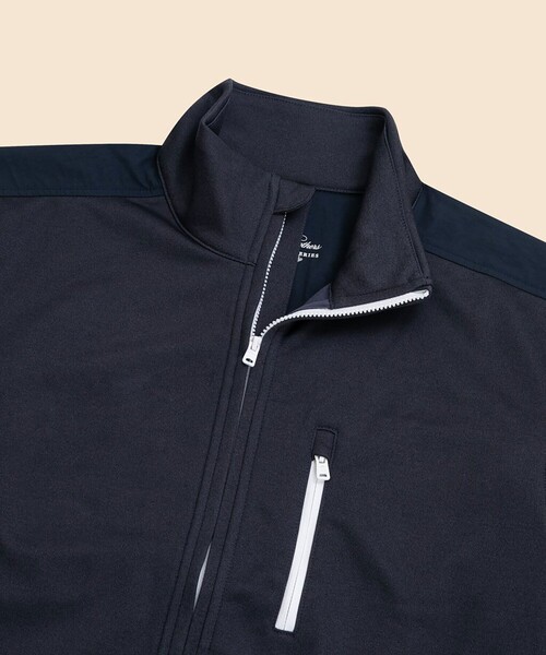 BROOKS BROTHERS(ブルックスブラザーズ)の「◆オンラインストア限定◆ Performance Series ポリエステル バックフリース モックネック フルジップ(スウェット・メンズ・ネイビー・LARGE/SMALL/MEDIUM/X-LARGE)」の3枚目の写真