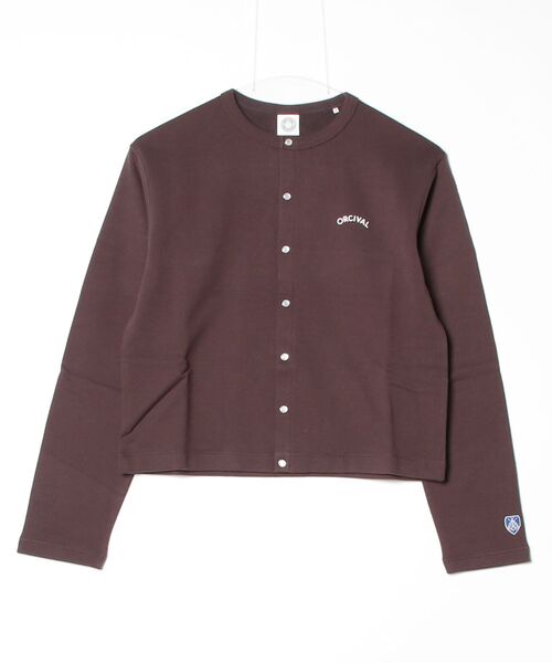 ORCIVAL（オーシバル）の「ORCIVAL/CREW NECK CARDIGAN（カーディガン/ボレロ・レディース・レッド/ブラウン・2）」の2枚目の写真