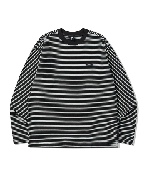 LIFE WORK(ライフワーク)の「ベーシックストライプ長袖Tシャツ(Tシャツ/カットソー・メンズ・アイボリー/ブラック・L/M)」の2枚目の写真