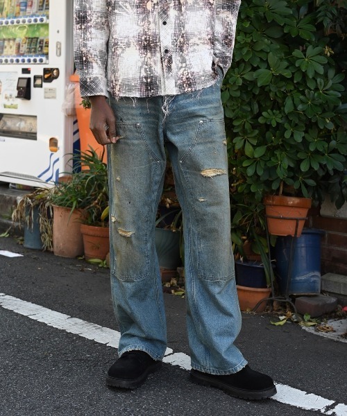 MIYAGIHIDETAKA(ミヤギヒデタカ)の「【MIYAGIHIDETAKA】Distressed Pants(その他パンツ・メンズ・インディゴブルー・M/L)」の9枚目の写真