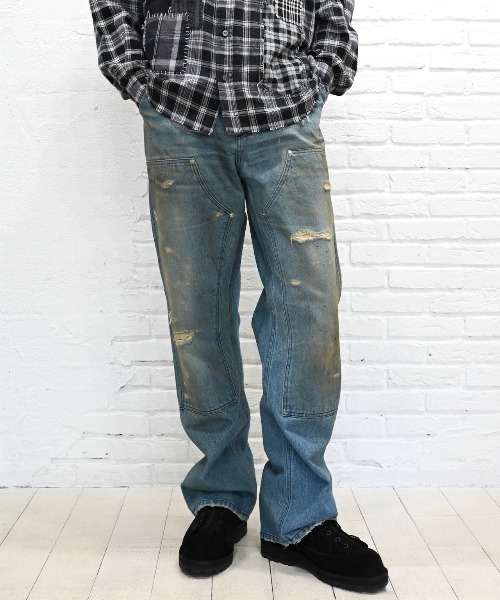 MIYAGIHIDETAKA(ミヤギヒデタカ)の「【MIYAGIHIDETAKA】Distressed Pants(その他パンツ・メンズ・インディゴブルー・M/L)」の7枚目の写真