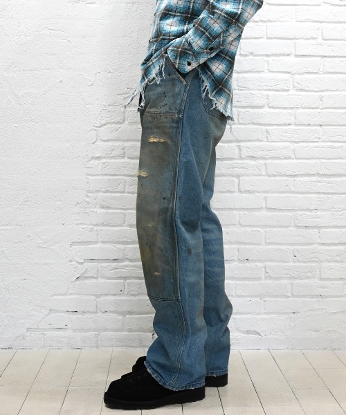 MIYAGIHIDETAKA(ミヤギヒデタカ)の「【MIYAGIHIDETAKA】Distressed Pants(その他パンツ・メンズ・インディゴブルー・M/L)」の6枚目の写真
