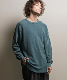 mlt5897-フェード加工ワッフルCNロンT