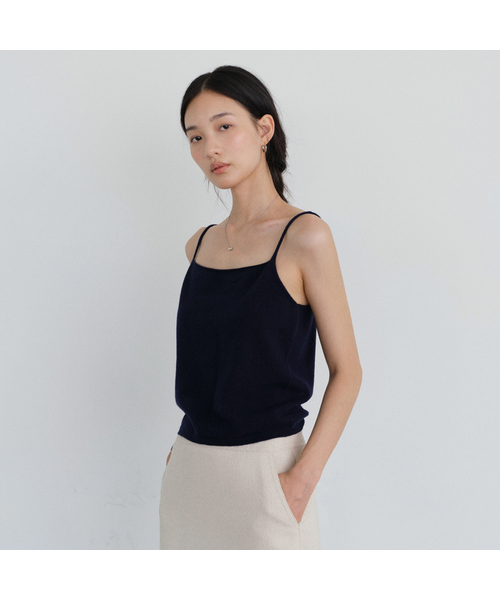 URAGO(ユラーゴ)の「Yak wool knit sleeveless(ニット/セーター・レディース・ネイビー/ブラウン/オートミール・FREE)」の3枚目の写真