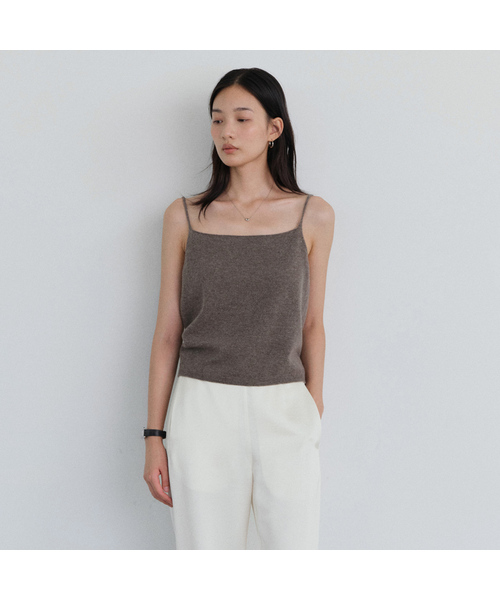URAGO(ユラーゴ)の「Yak wool knit sleeveless(ニット/セーター・レディース・ネイビー/ブラウン/オートミール・FREE)」の2枚目の写真