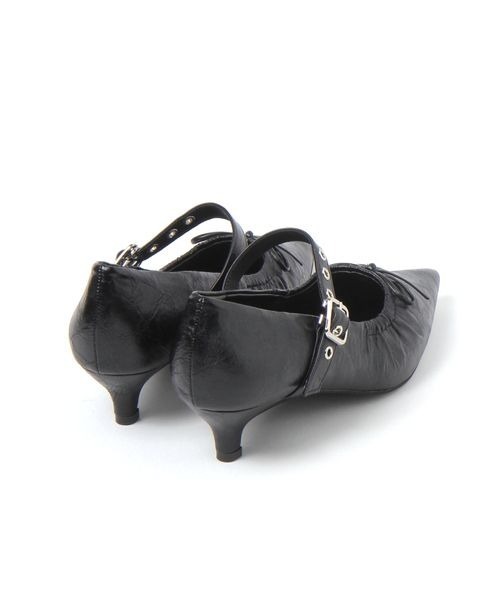 JEANASIS(ジーナシス)の「ポインテッドメリージェーン/1080472(パンプス・レディース・ブラック/シルバー・LARGE/MEDIUM)」の5枚目の写真