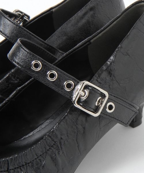 JEANASIS(ジーナシス)の「ポインテッドメリージェーン/1080472(パンプス・レディース・ブラック/シルバー・LARGE/MEDIUM)」の8枚目の写真