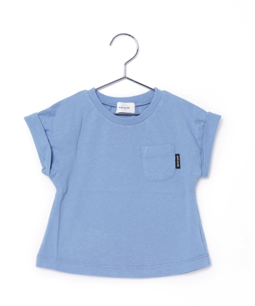 quoti use fith(クゥオティ ユース フィス)の「半袖ポケットTシャツ(Tシャツ/カットソー・キッズ・ホワイト/レッド/カーキ/ブラック/ブルー/チャコールグレー・110/130/90/120/100)」の1枚目の写真