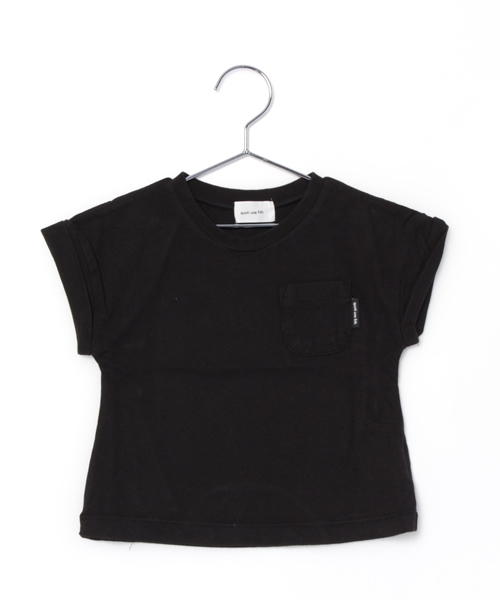 quoti use fith(クゥオティ ユース フィス)の「半袖ポケットTシャツ(Tシャツ/カットソー・キッズ・ホワイト/レッド/カーキ/ブラック/ブルー/チャコールグレー・110/130/90/120/100)」の3枚目の写真
